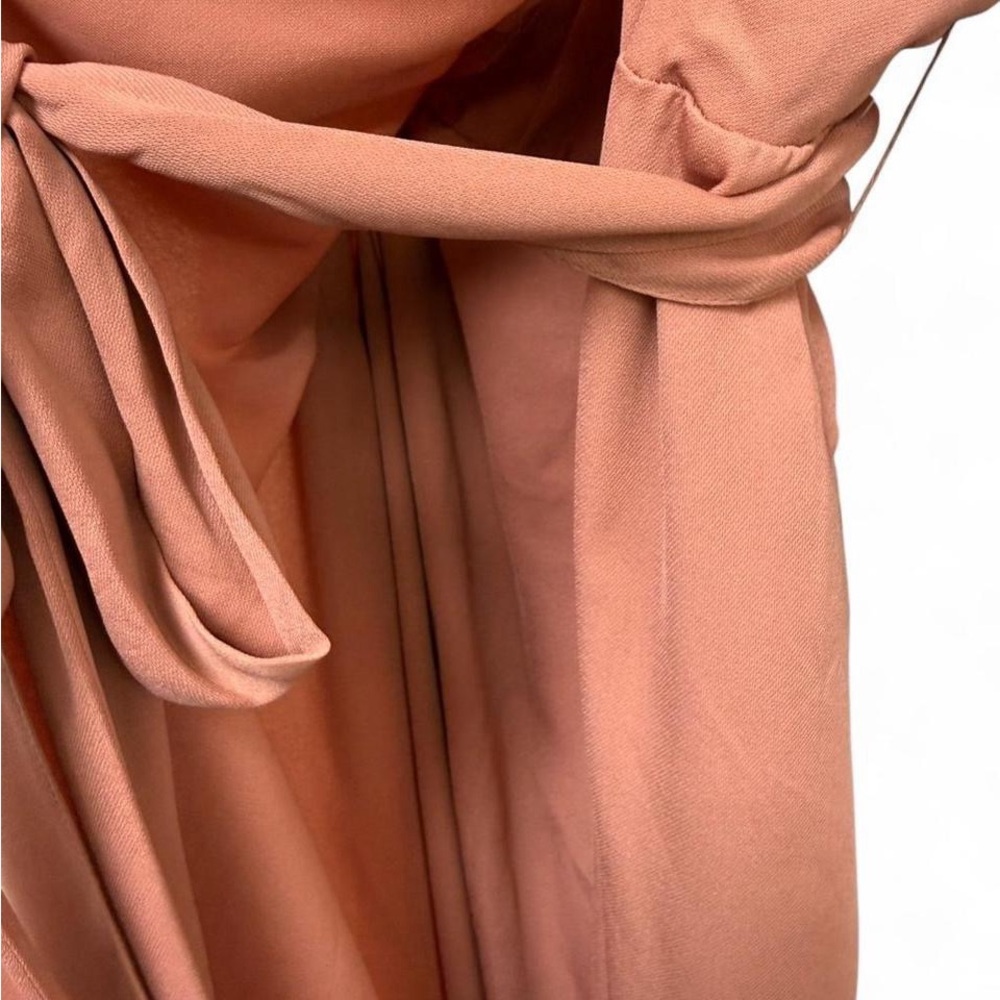 ASOS Rust Wrap-Front Maxi Dress - Picture 2 of 4